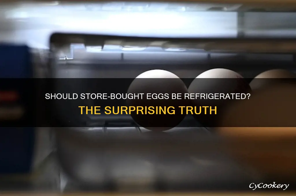 do store bought eggs have to be refrigerated