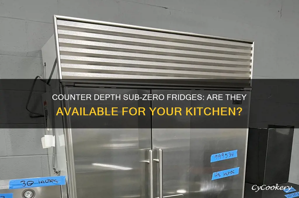 do sub zero refrigerators come in counter depth