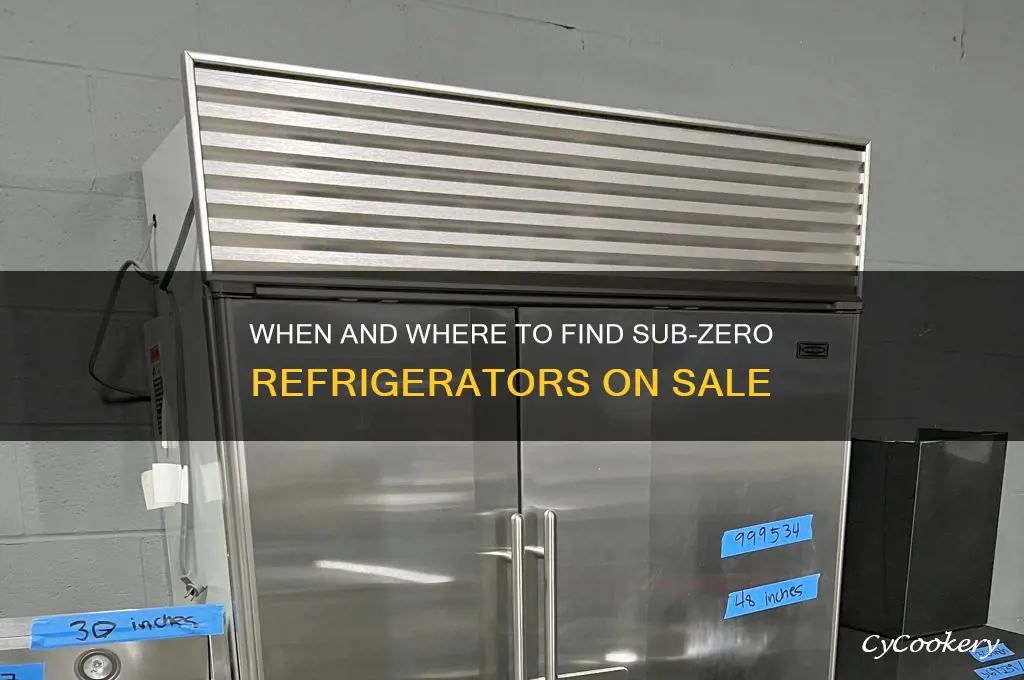 do sub zero refrigerators ever go on sale