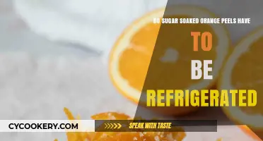 Refrigerating Sugar-Soaked Orange Peels: Necessary or Optional?