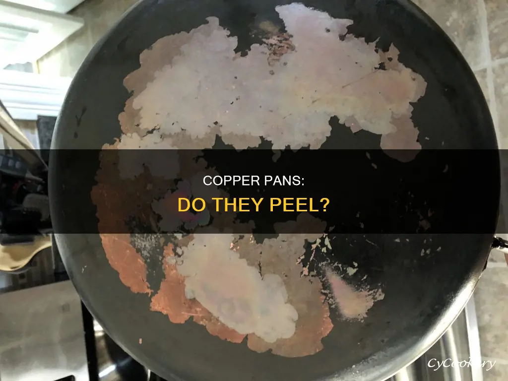 do the new copper pans ever peel