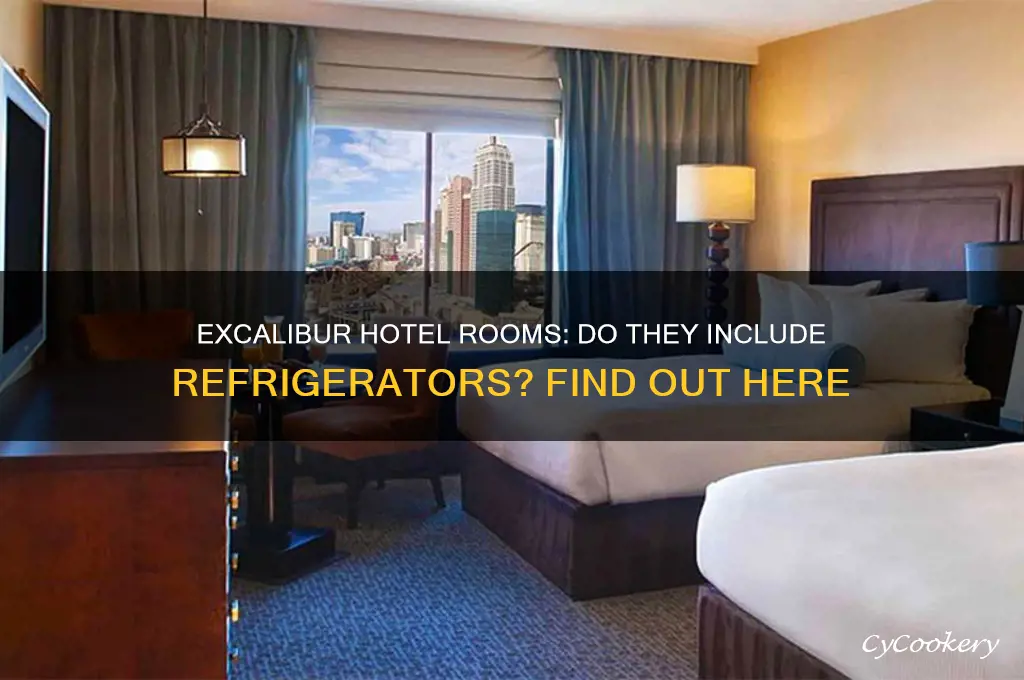 do the rooms at excalibur have refrigerators