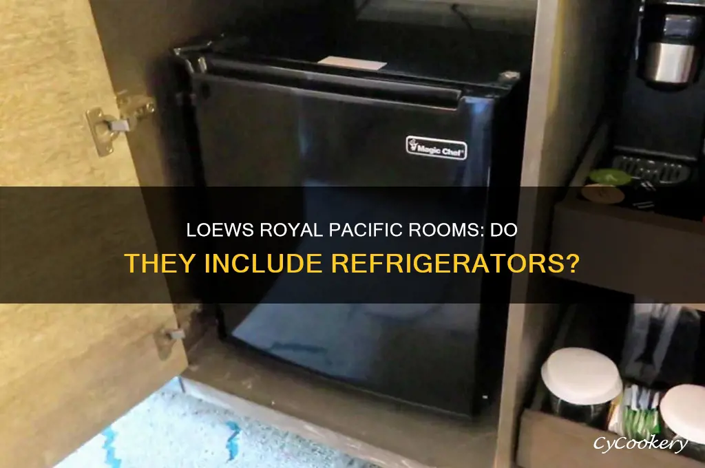do the rooms at loews royal pacific have refrigerators