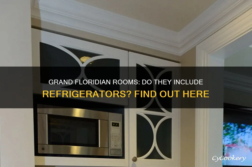 do the rooms at the grand floridian have refrigerators