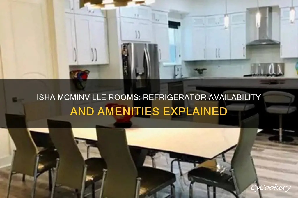 do the rooms in isha mcminville have a refrigerator
