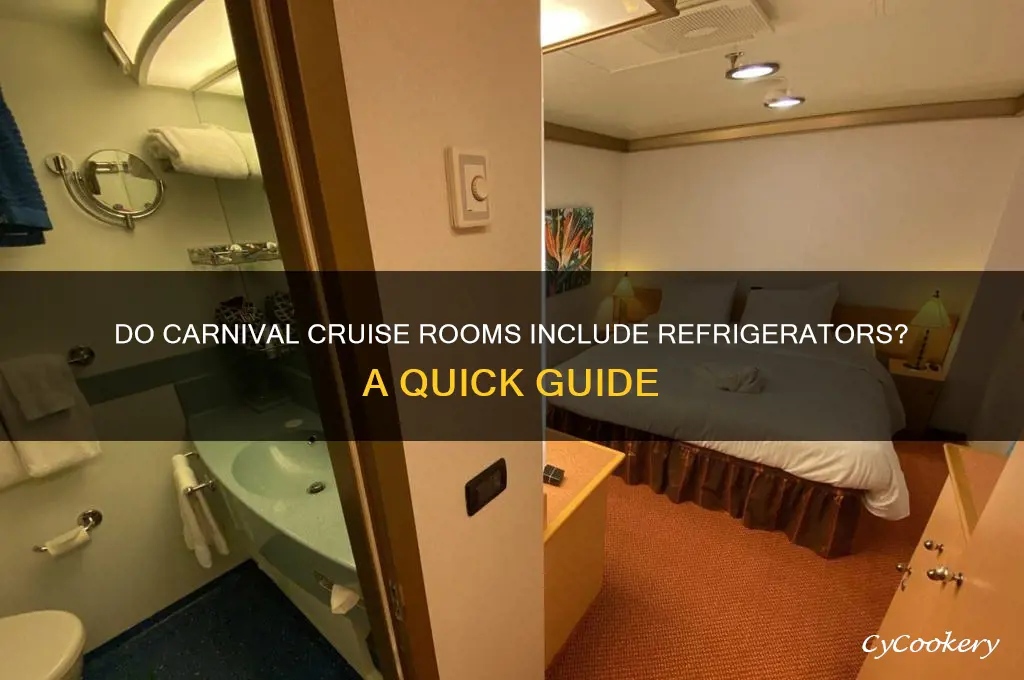 do the rooms on carnival have refrigerators