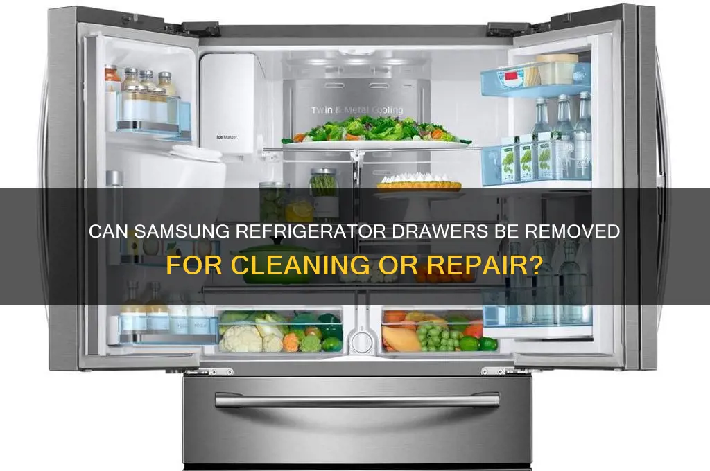 do the samsunf refrigerator drawers come apart