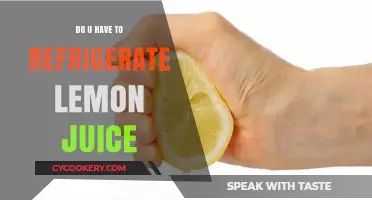 Should Lemon Juice Be Refrigerated? Storage Tips for Freshness