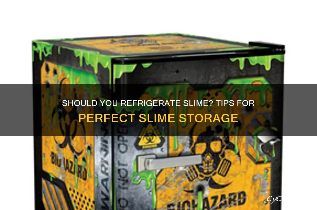 do u put ur slime in the refrigerator