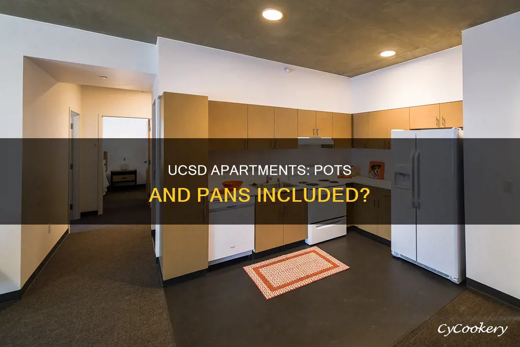 do ucsd apartments come with pots and pans