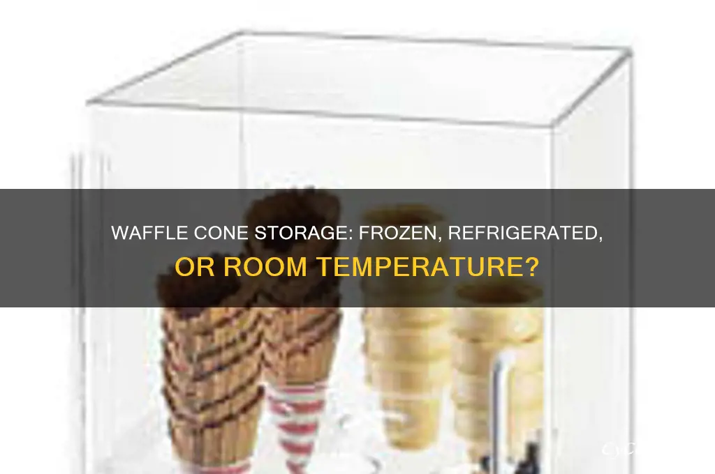 do waffle cones have to be frozen or refrigerated