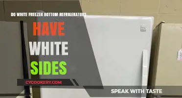White Freezer Bottom Fridges: Are the Sides Also White?