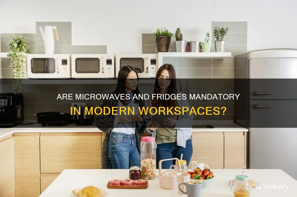 do work spaces have to provide microwaves and refrigerators
