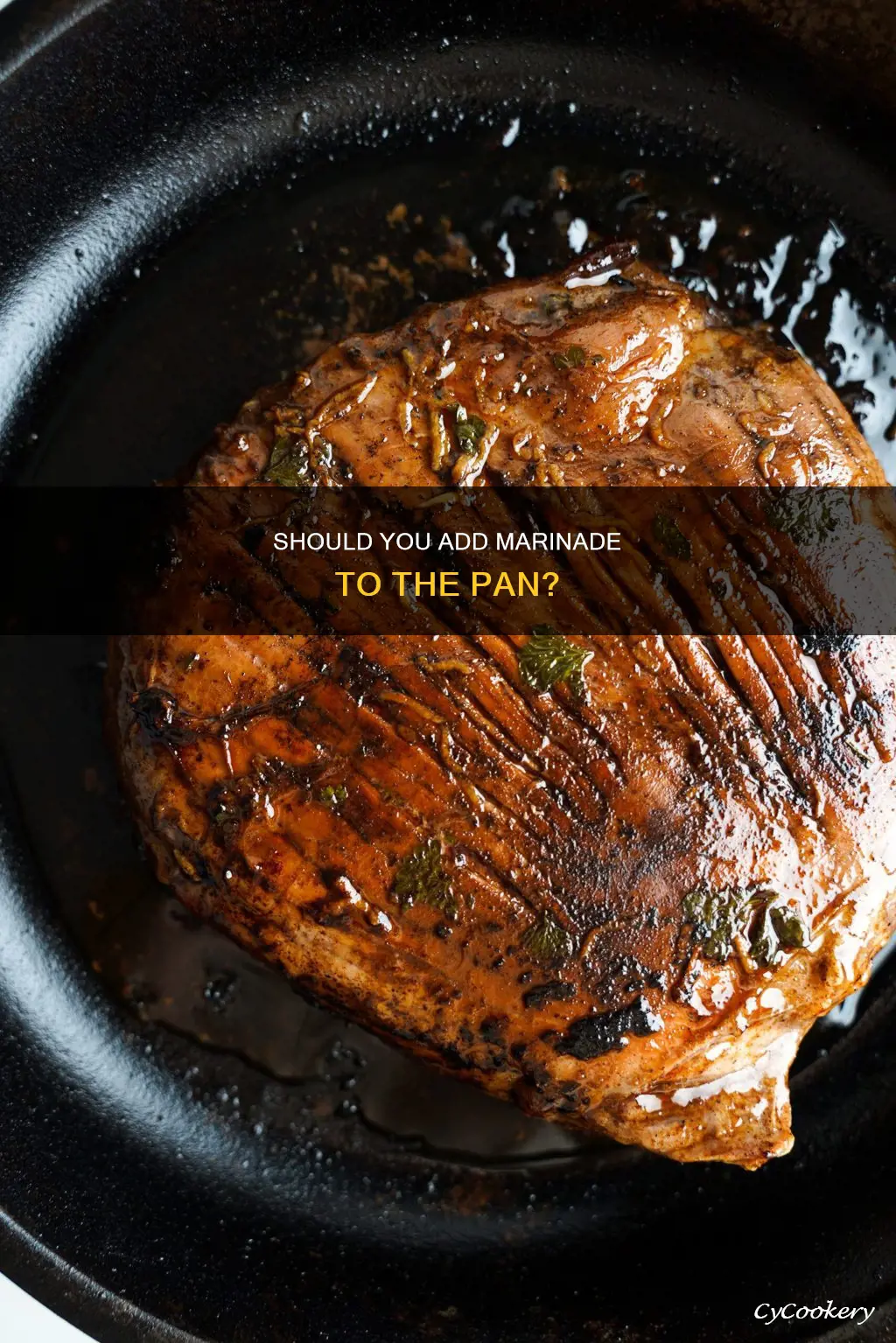 do you add marinade to pan