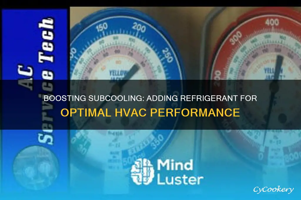 do you add refrigerant to raise subcooling