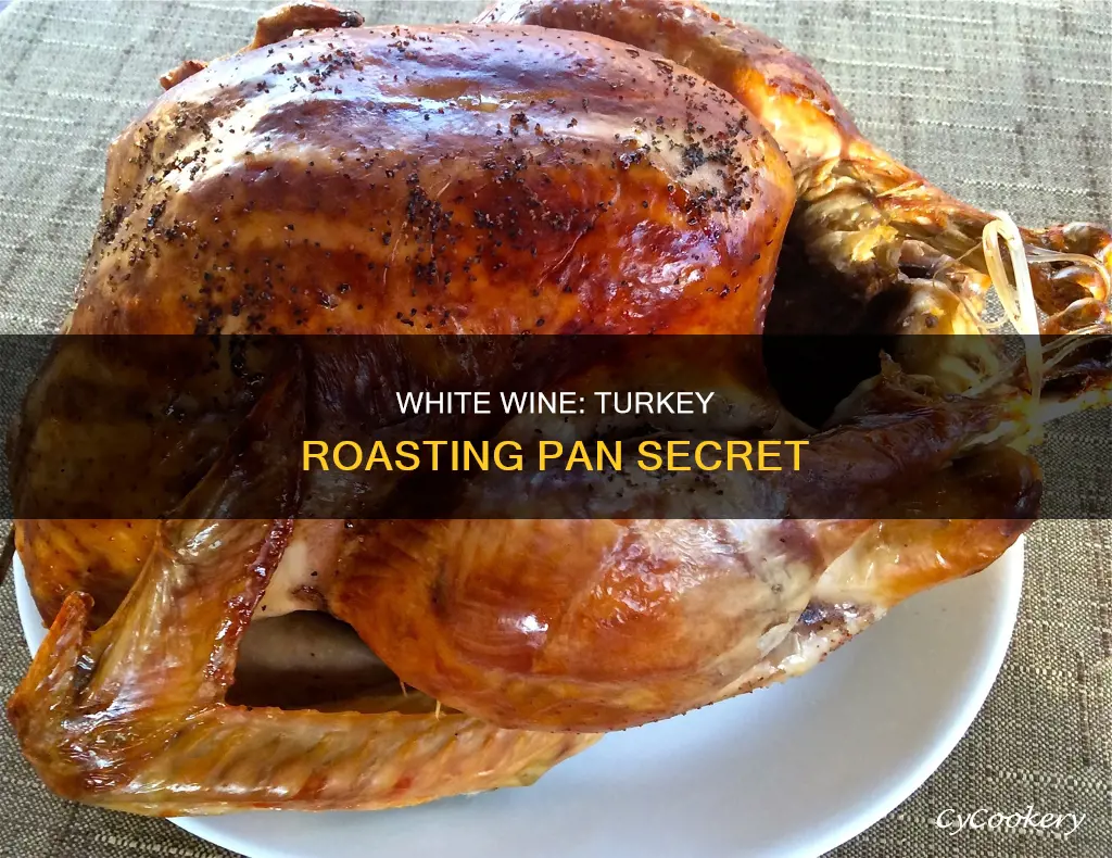 do you add white wine bottom of turkey roasting pan