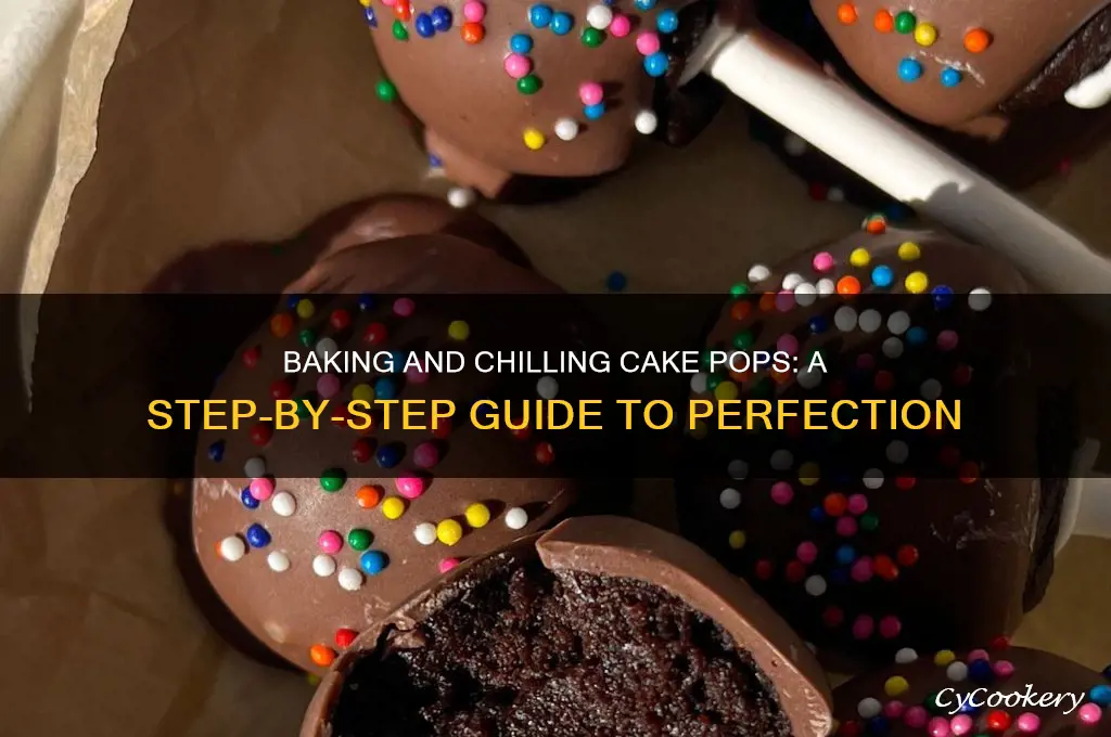 do you bake the cake pops then refrigerate them