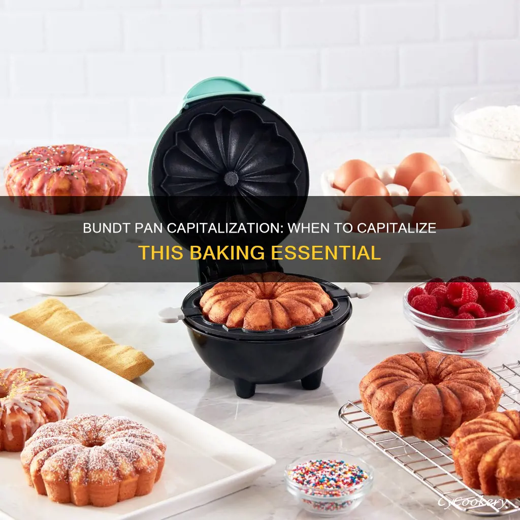 do you capitalize bundt pan