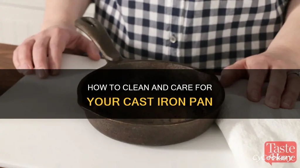 do you clean a cast iron pan