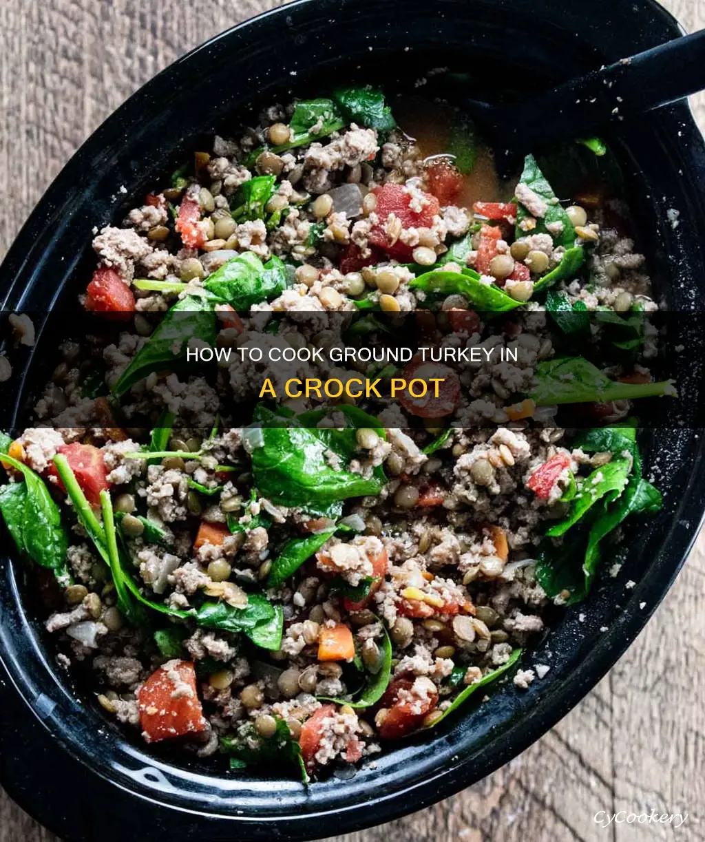 do you cook ground turkey before putting in crock pot