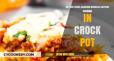 Lasagna Noodles: Pre-Cook or Not for Crock Pot?