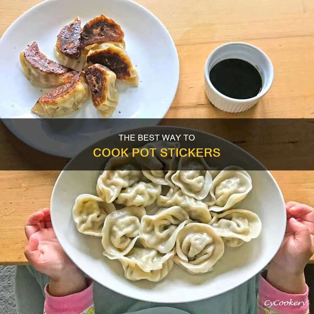 do you cook pot sticker in water or just oil