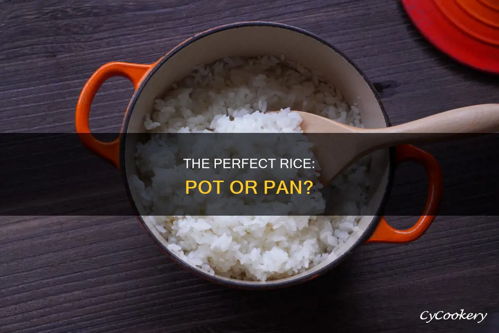 do you cook rice in a pot or pan