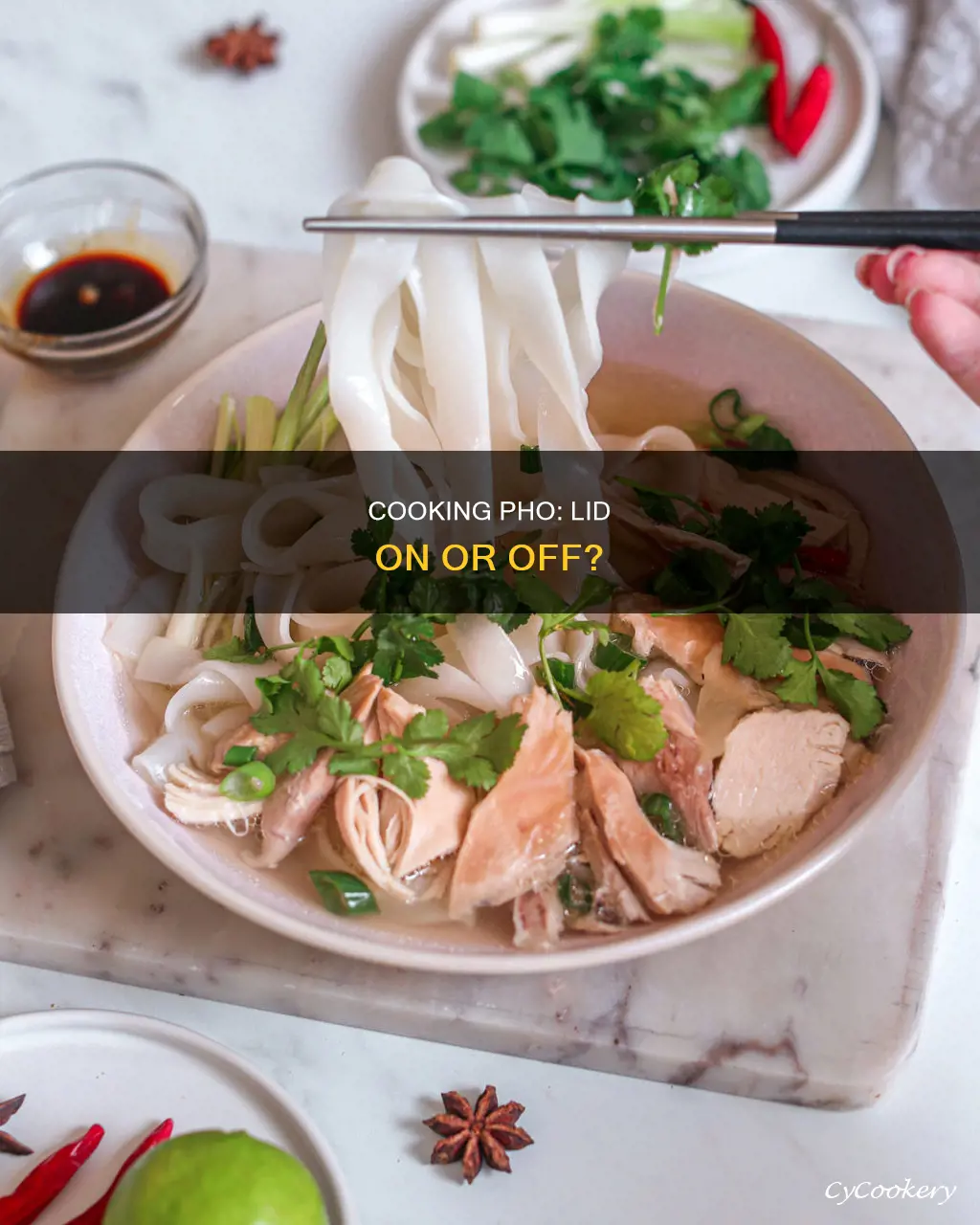 do you cooking pho with lid pot while