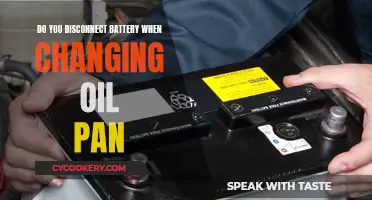 Disconnecting the Battery: Changing Oil Pan Essentials