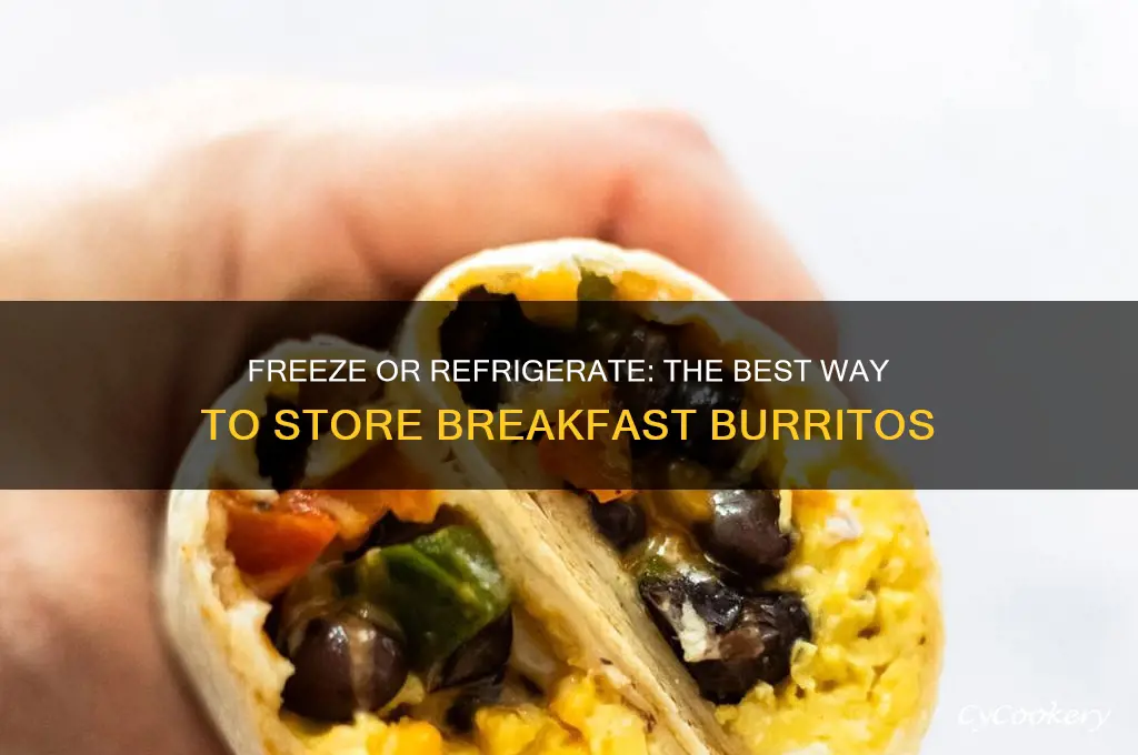 do you freeze or refrigerate breakfast burritos