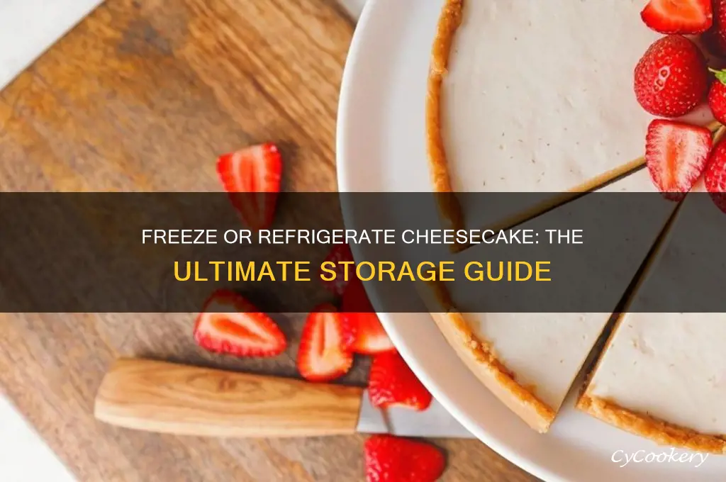 do you freeze or refrigerate cheese cake