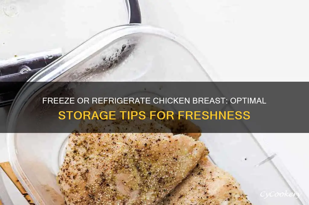 do you freeze or refrigerate chicken breast