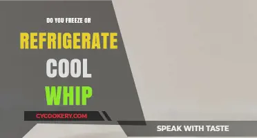 Freeze or Refrigerate Cool Whip: The Ultimate Storage Guide