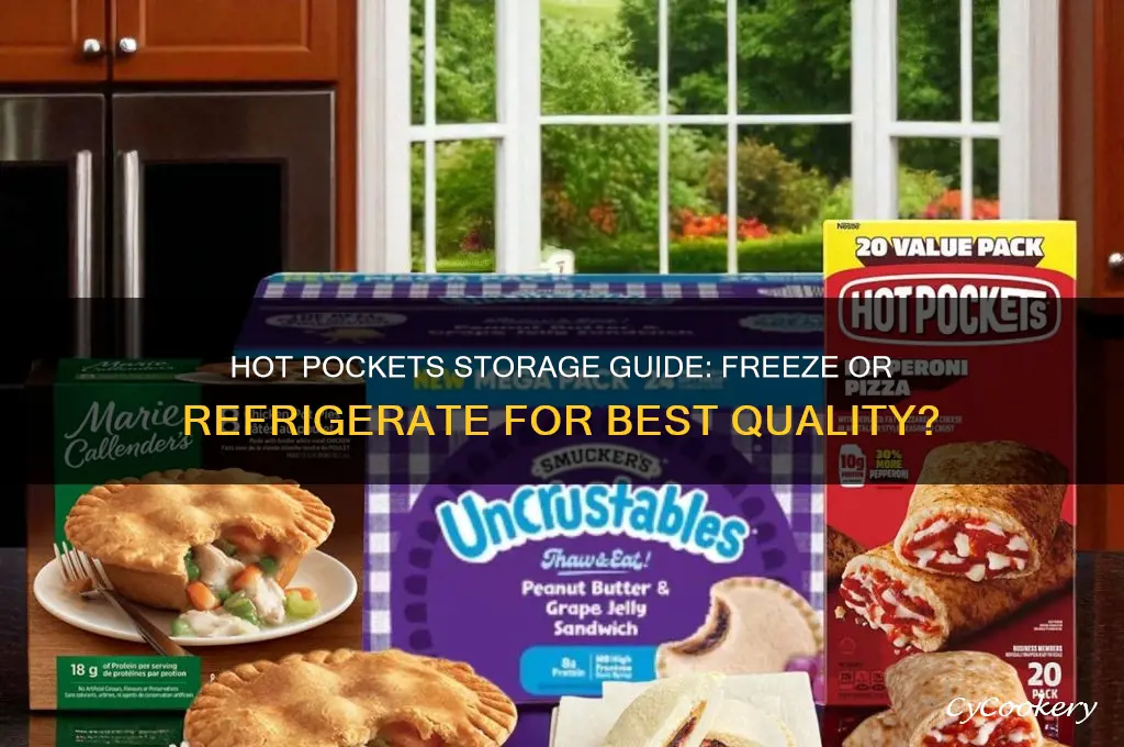 do you freeze or refrigerate hot pockets