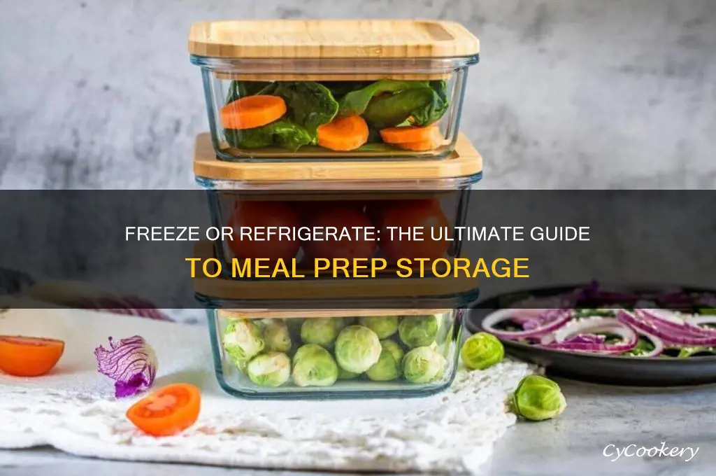 do you freeze or refrigerate meal prep