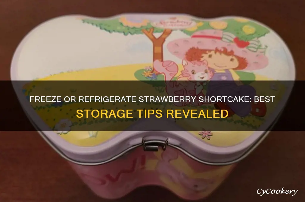 do you freeze or refrigerate strawberry shortcake