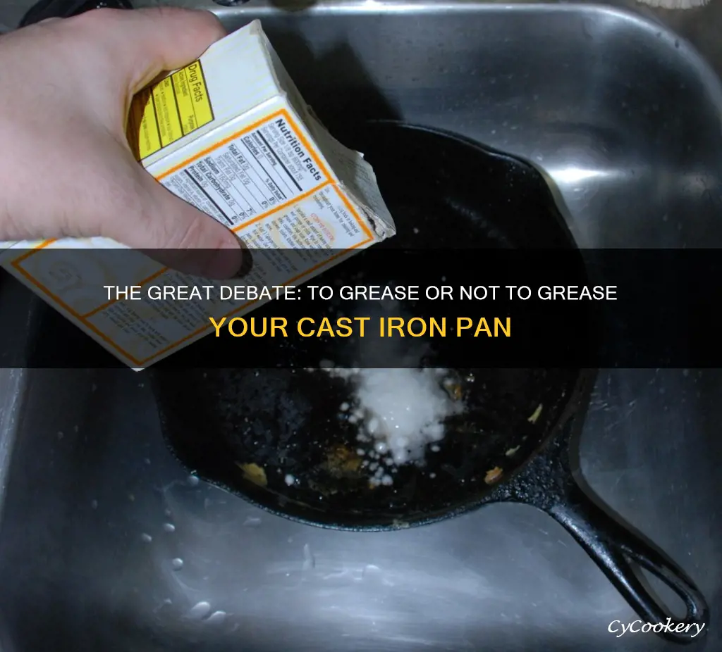 do you grease a cast iron pan