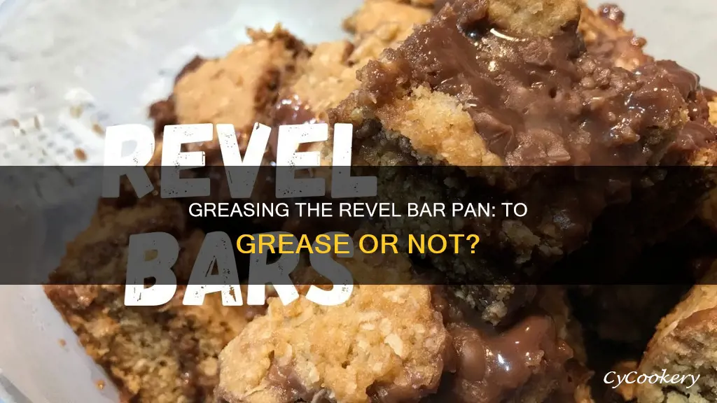 do you grease a revel bar pan