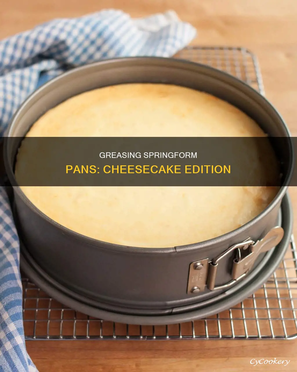 do you grease a springform pan for cheesecake