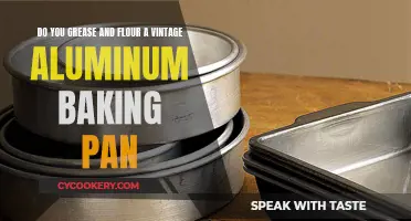 Greasing and Flouring Vintage Aluminum Baking Pans