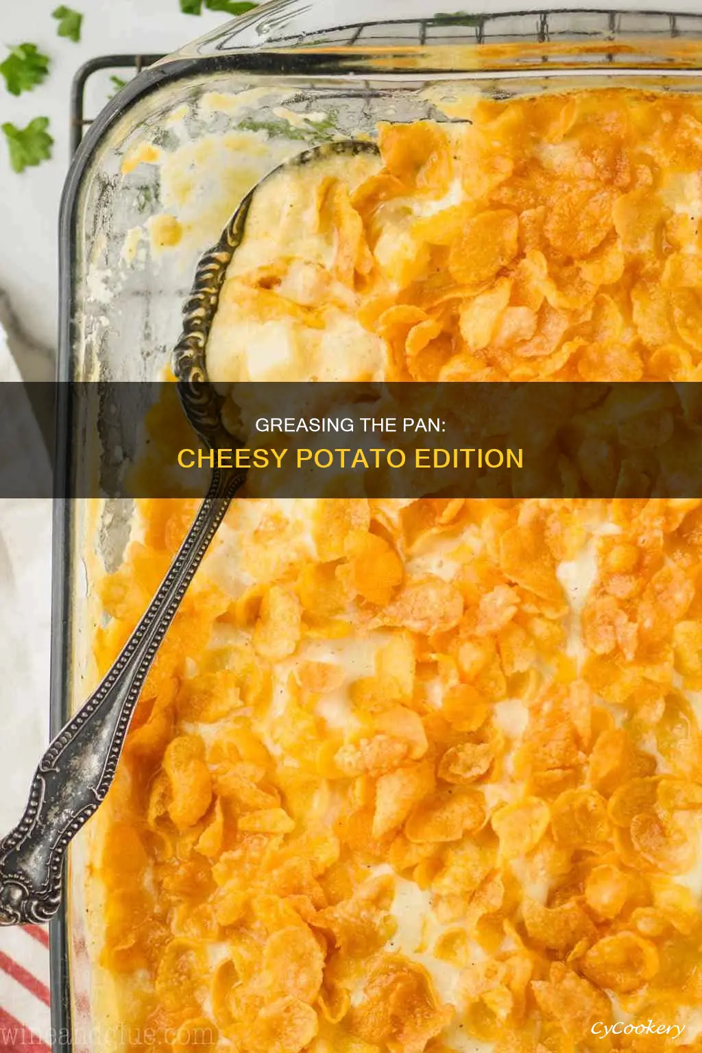 do you grease pan for cheesy potatoes