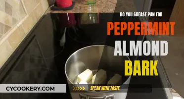 Greasing Pans for Peppermint Almond Bark