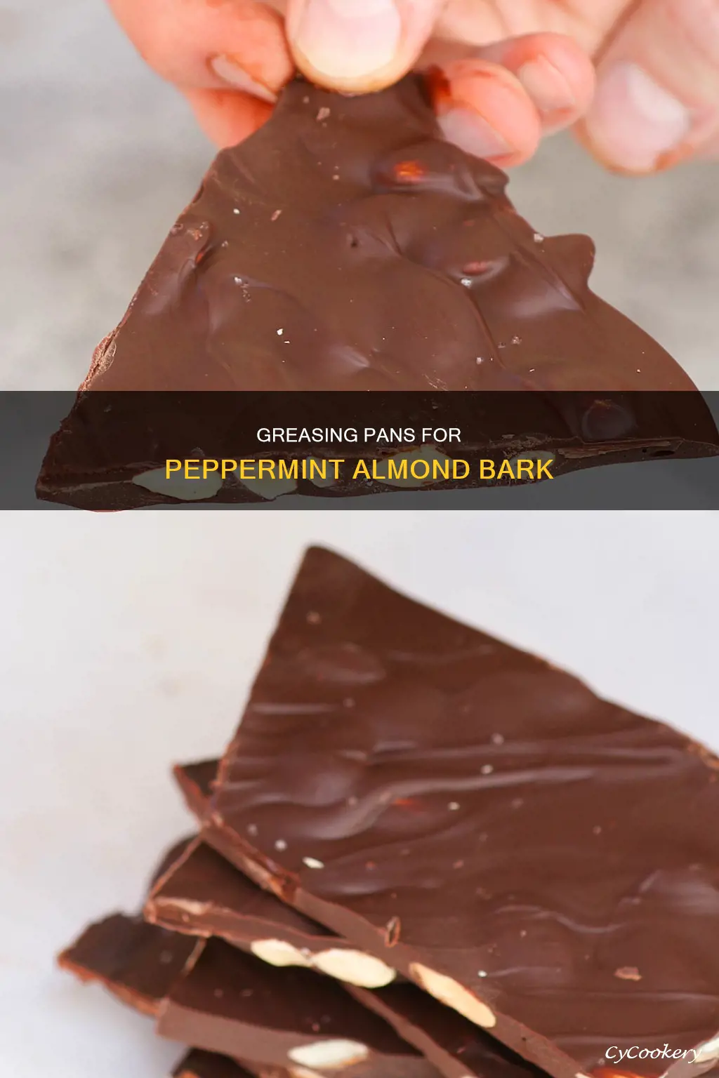 do you grease pan for peppermint almond bark