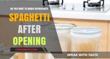 Refrigerating Spaghetti After Opening: Boxed Storage Tips and Best Practices