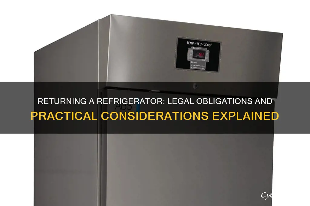 do you have to give a refrigerator back