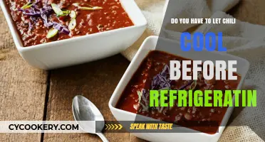 Cooling Chili: Should You Wait Before Refrigerating Leftovers?