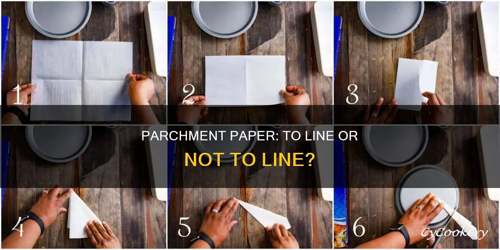 do you have to line pan with parchment paper