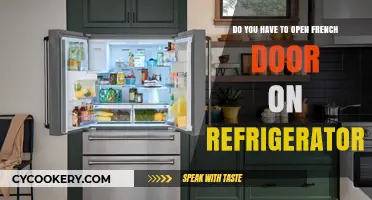 Do You Need to Open French Doors on Your Refrigerator?