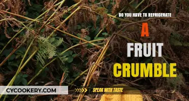 Should Fruit Crumble Be Refrigerated? Storage Tips for Freshness
