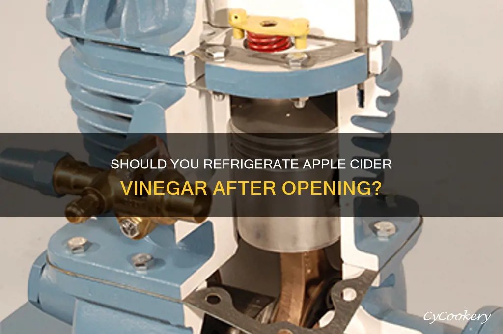 do you have to refrigerate acv after opening